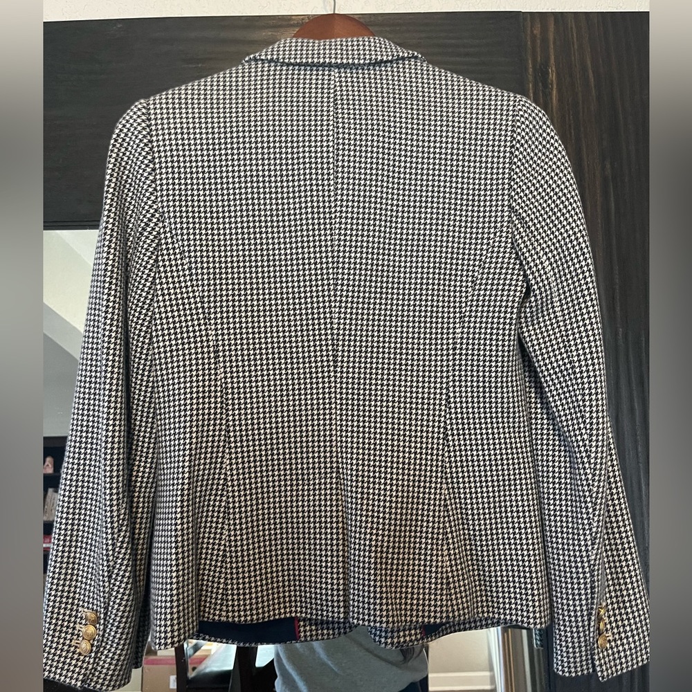 Talbots Aberdeen Blazer Houndstooth Pattern Navy … - image 6